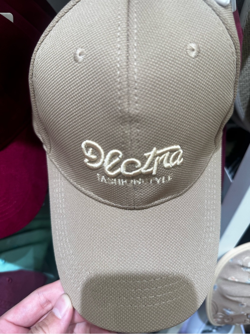 Spectra Embroidered Tan Baseball Cap by Spectra